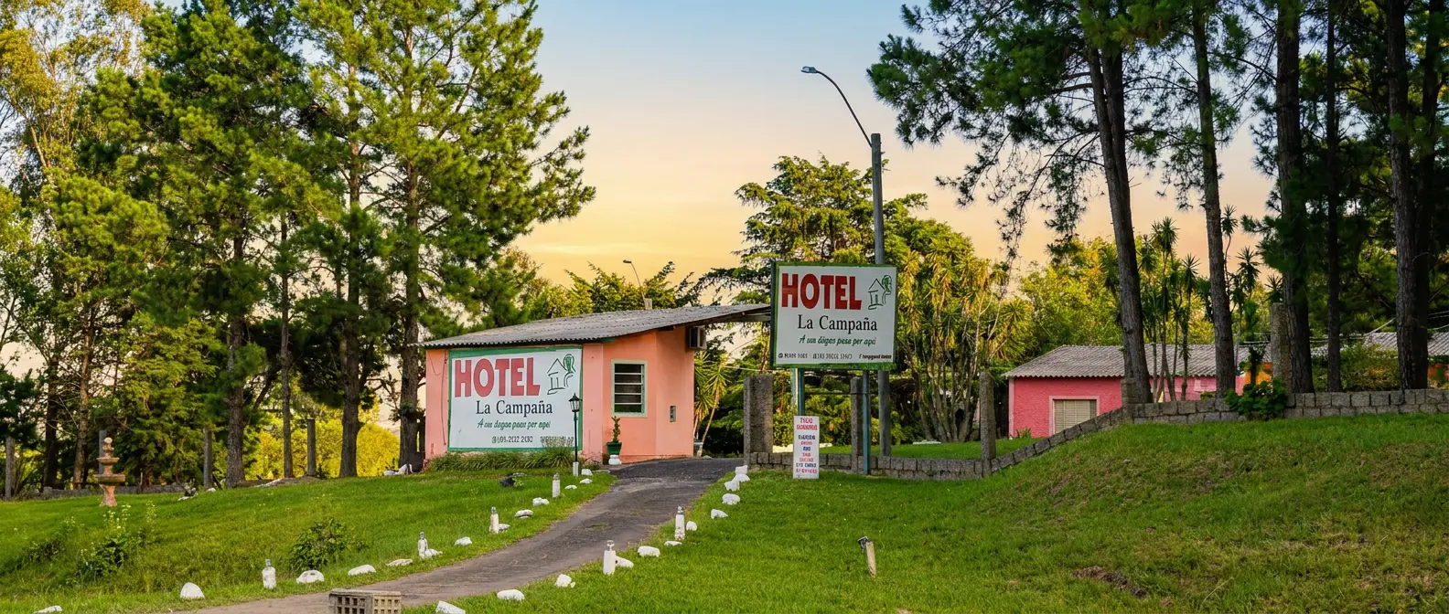 Entrada do Hotel La Campaña em São Gabriel
