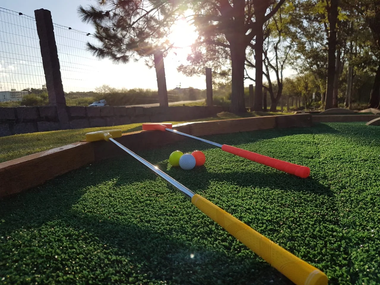 Minigolfe na área externa do Hotel La Campaña